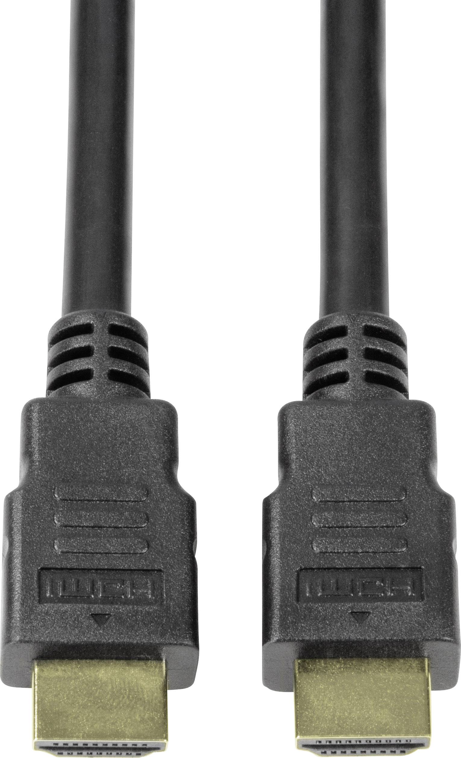 LogiLink HDMI Anschlusskabel HDMI-A Stecker, HDMI-A Stecker 1.00 m Schwarz CH0077 HDMI-Kabel
