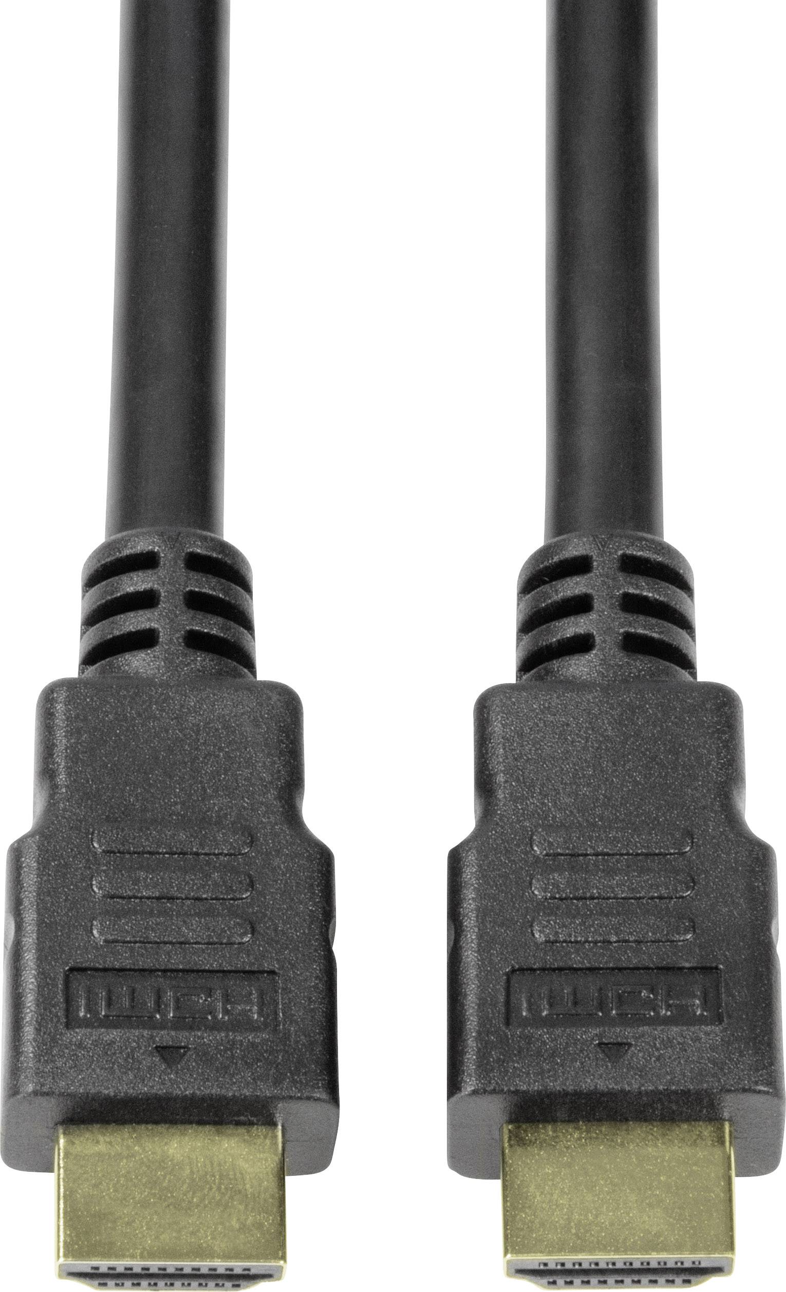 LogiLink HDMI Anschlusskabel HDMI-A Stecker, HDMI-A Stecker 2.00 m Schwarz CH0078 HDMI-Kabel