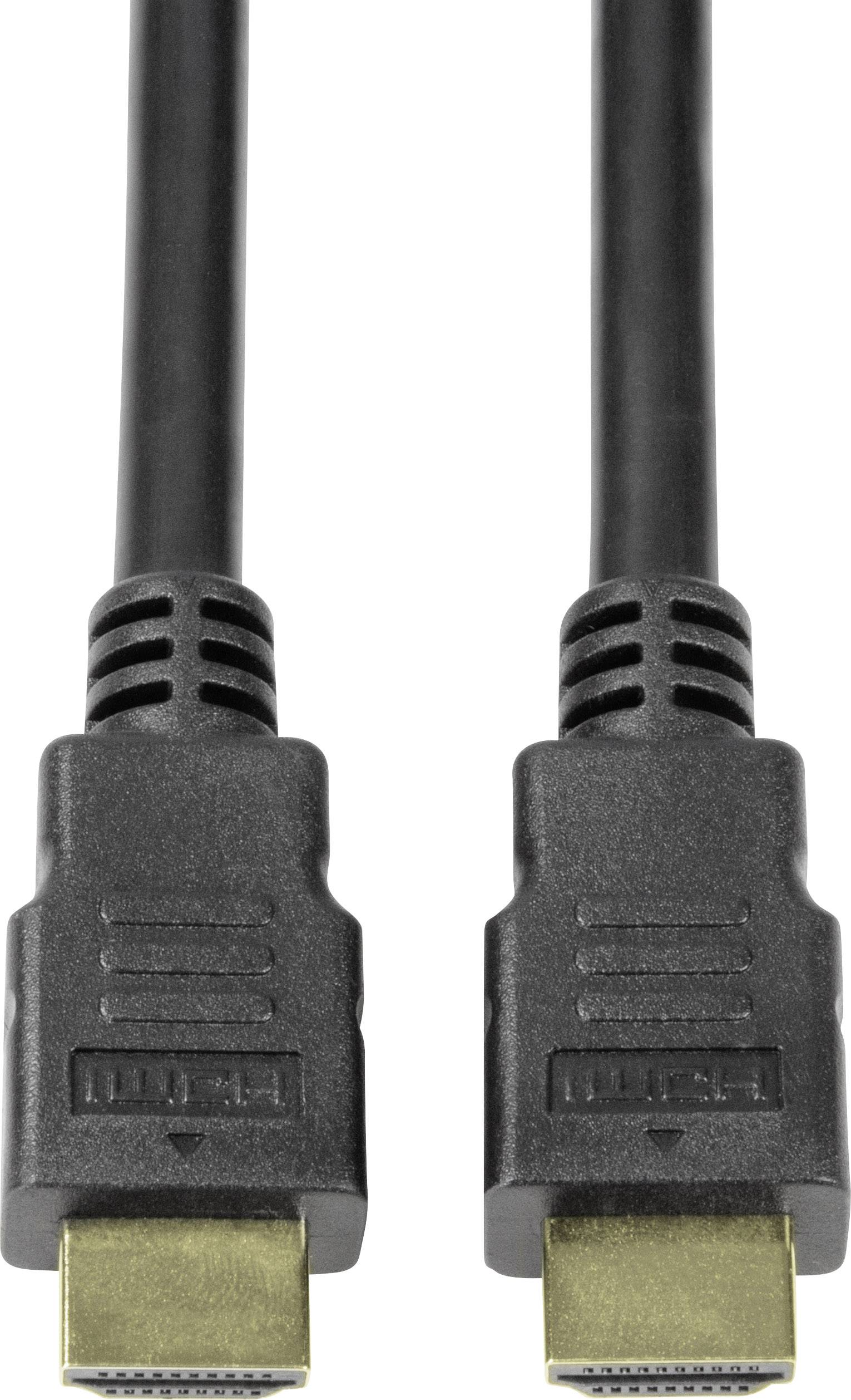 LogiLink HDMI Anschlusskabel HDMI-A Stecker, HDMI-A Stecker 2.00 m Schwarz CH0078 HDMI-Kabel
