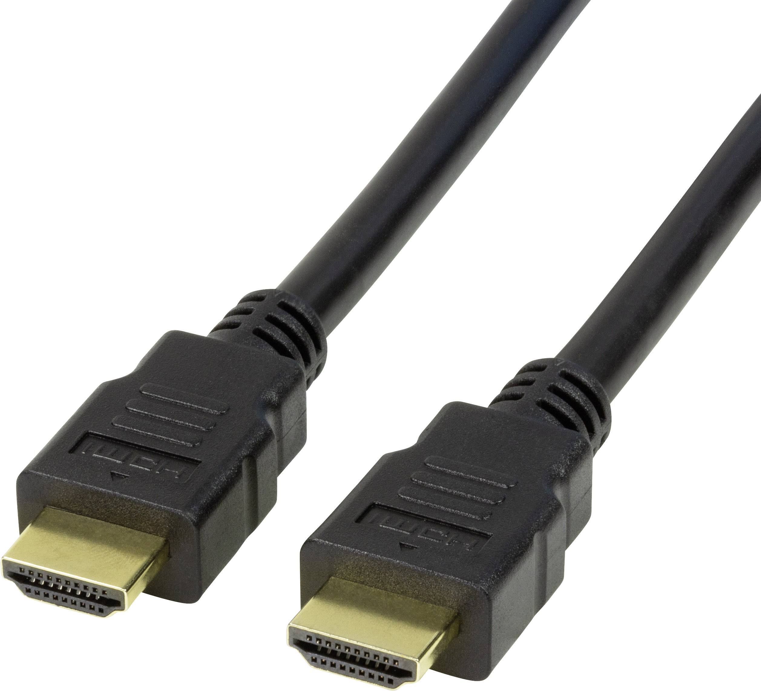 LogiLink HDMI Anschlusskabel HDMI-A Stecker, HDMI-A Stecker 3.00 m Schwarz CH0079 HDMI-Kabel
