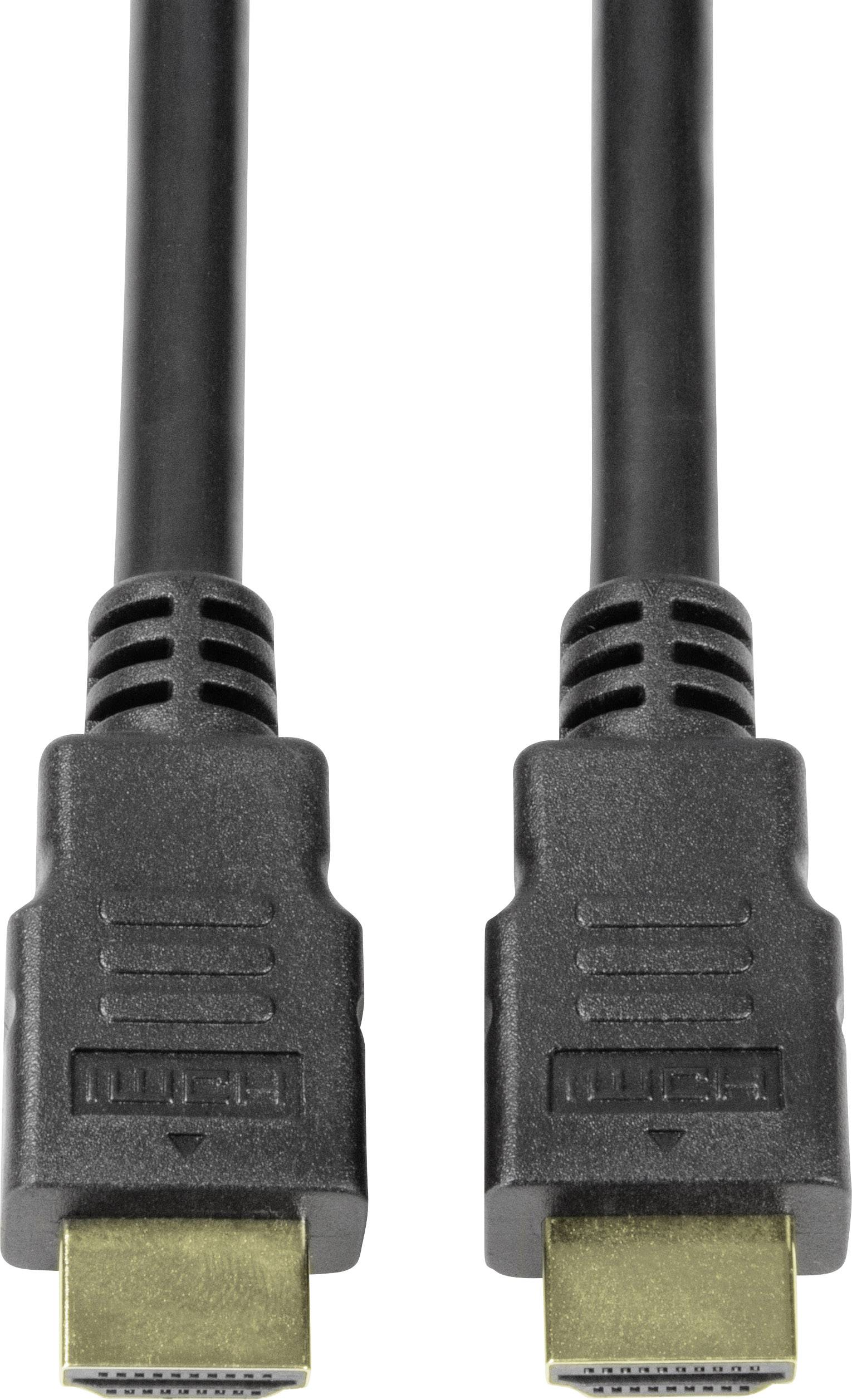 LogiLink HDMI Anschlusskabel HDMI-A Stecker, HDMI-A Stecker 3.00 m Schwarz CH0079 HDMI-Kabel