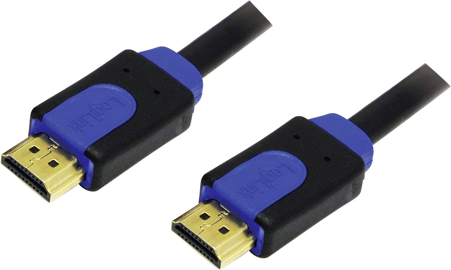 Zwei HDMI-Kabel mit blauen und schwarzen Steckern, geeignet für die Übertragung von Audio und Video zwischen elektronischen Geräten.