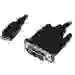 LogiLink HDMI / DVI Adapterkabel HDMI-Mini-C Stecker, DVI-D 18+1pol. Stecker 1.00m Schwarz CHM002 HDMI-Kabel
