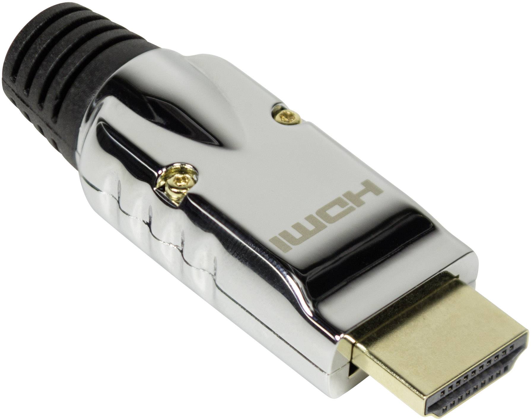 LogiLink CHP001 HDMI Adapter [1x offene Kabelenden - 1x HDMI-Stecker] Schwarz, Silber