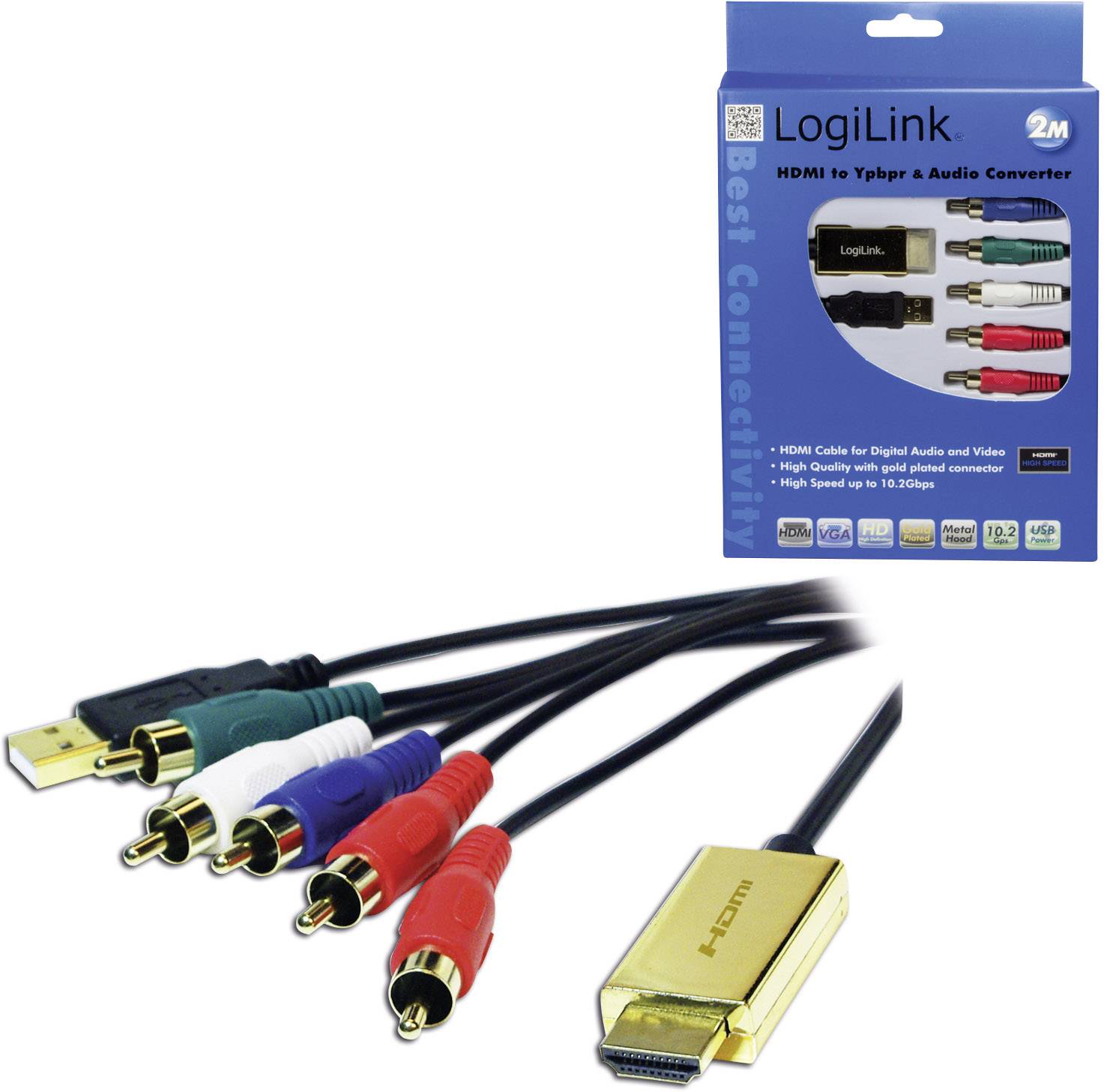 LogiLink HDMI zu YPbPr + Audio Konverter