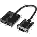 LogiLink CV0060 Adapter [1x VGA-Stecker - 1x HDMI-Buchse] Schwarz 45.00 cm