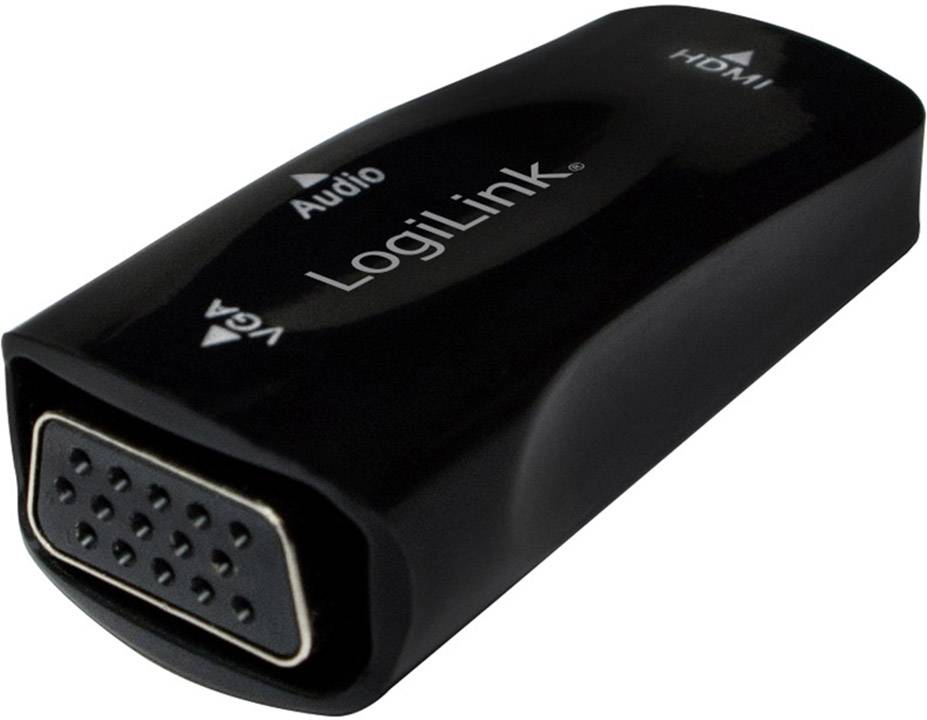 LogiLink CV0108 Adapter [1x HDMI-Buchse - 1x VGA-Buchse] Schwarz