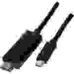 LogiLink USB-C® / HDMI Adapterkabel USB-C® Stecker, HDMI-A Stecker 1.80m Schwarz UA0329 USB-C®-Displaykabel