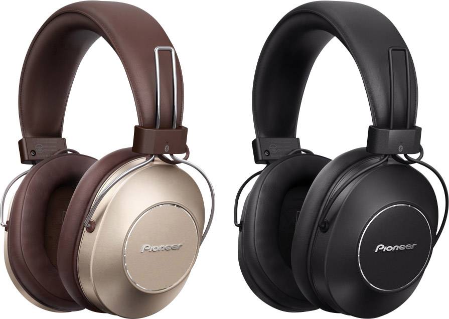 Pioneer SE-MS9BN Bluetooth® HiFi Over Ear Kopfhörer Over Ear High-Resolution Audio, NFC, Noise Cancelling Schwarz