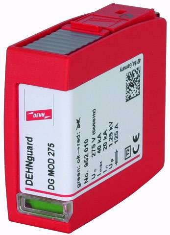 DEHN 952010 DG MOD 275 Überspannungsschutz-Modul Überspannungsschutz für: Verteilerschrank 40 kA 1