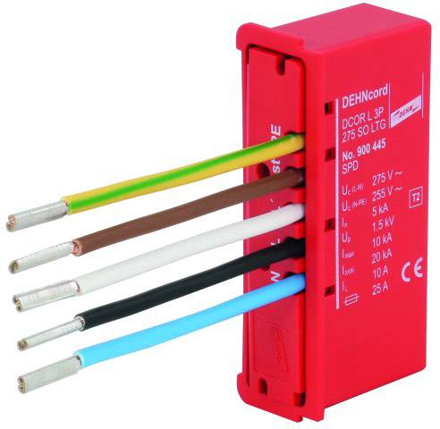 DEHN 900445 DCOR L 3P 275 SO LTG Einbau-Überspannungsschutz Überspannungsschutz für: Abzweigdosen 20 kA 1 St.