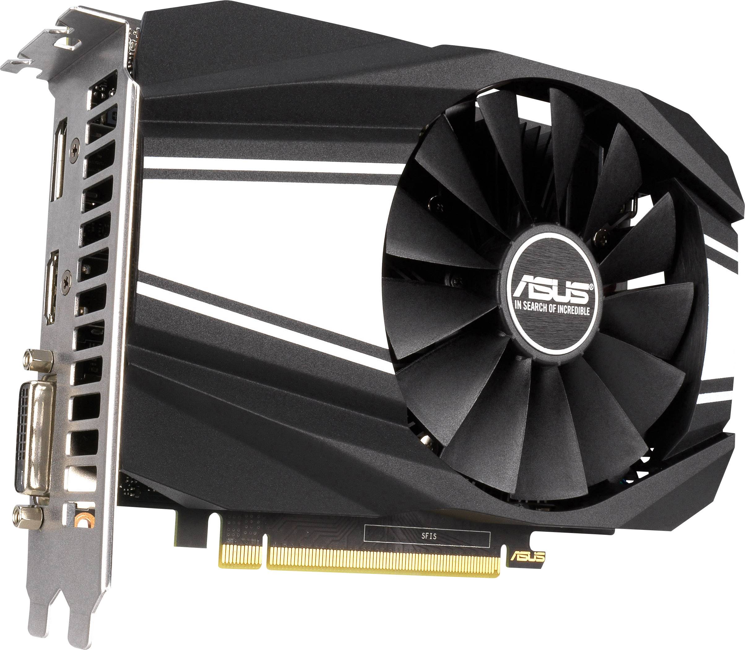 Asus Grafikkarte Nvidia GeForce GTX1660 Phoenix Overclocked 6GB GDDR5-RAM PCIe x16 HDMI®, DisplayPort, DVI