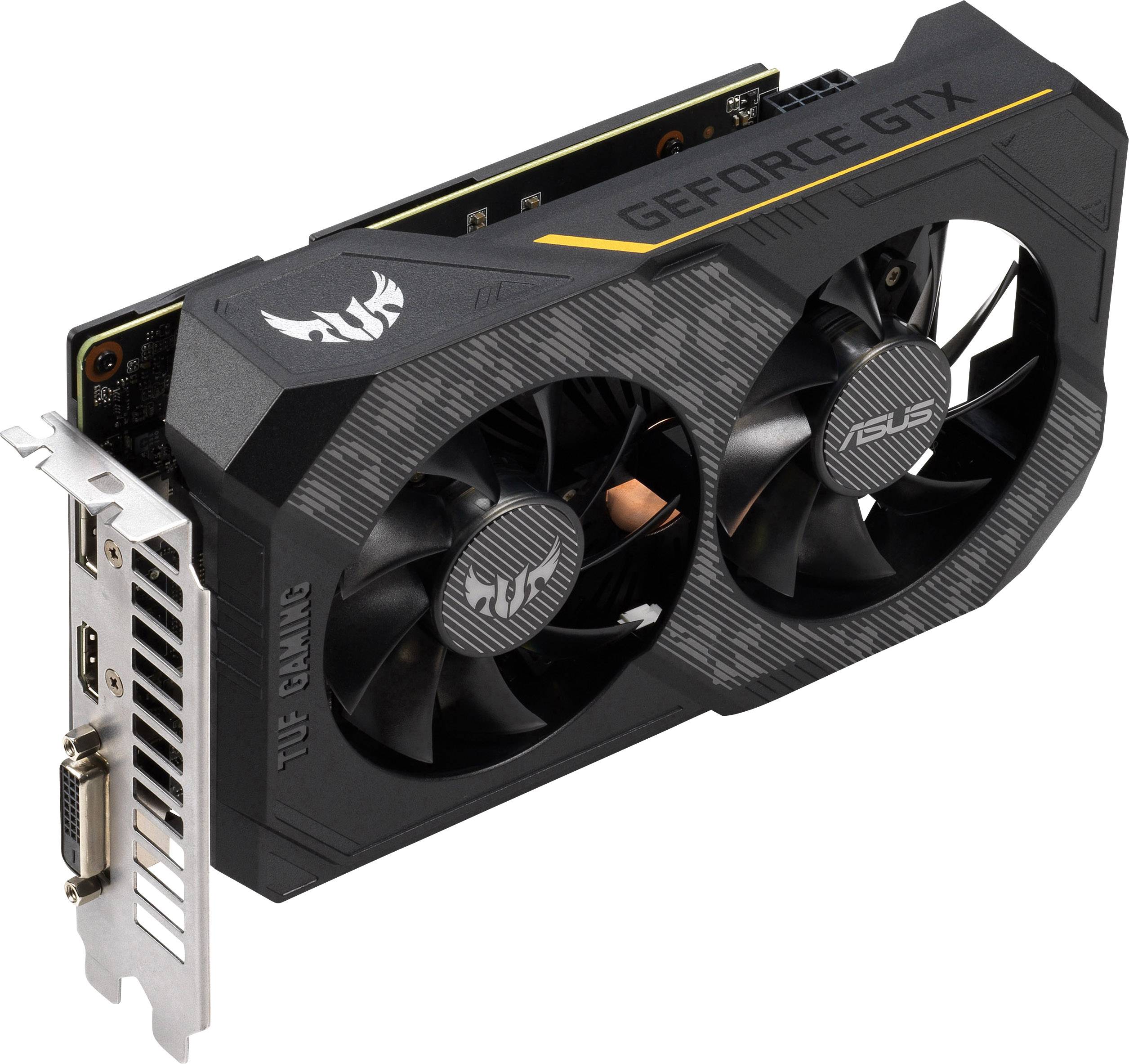 Asus Grafikkarte Nvidia GeForce GTX1660 Gaming Overclocked 6GB GDDR5-RAM PCIe x16 HDMI®, DisplayPort, DVI