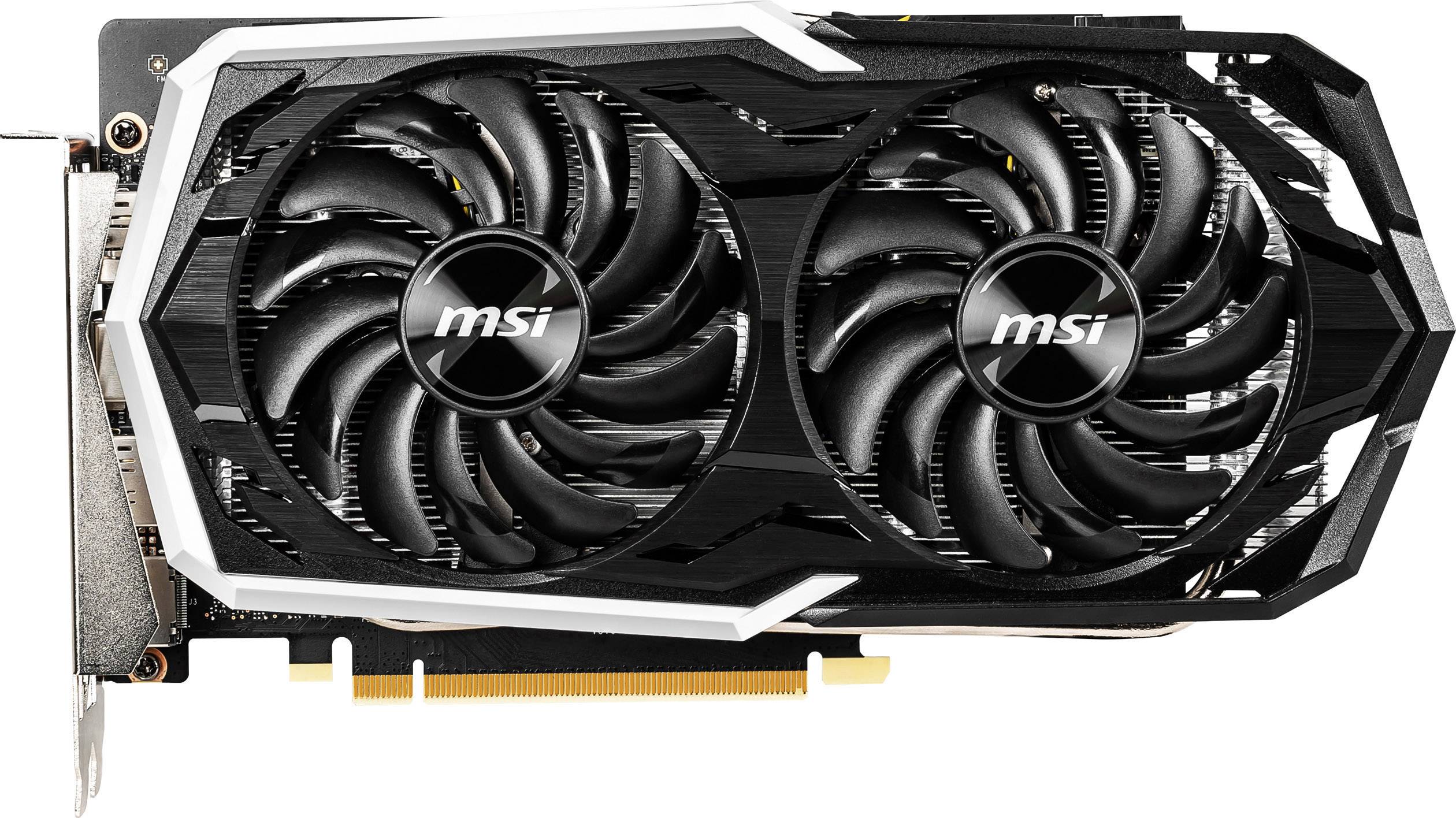 MSI Gaming Grafikkarte Nvidia GeForce GTX1660 Armor Overclocked 6GB GDDR5-RAM PCIe x16 HDMI®, DisplayPort