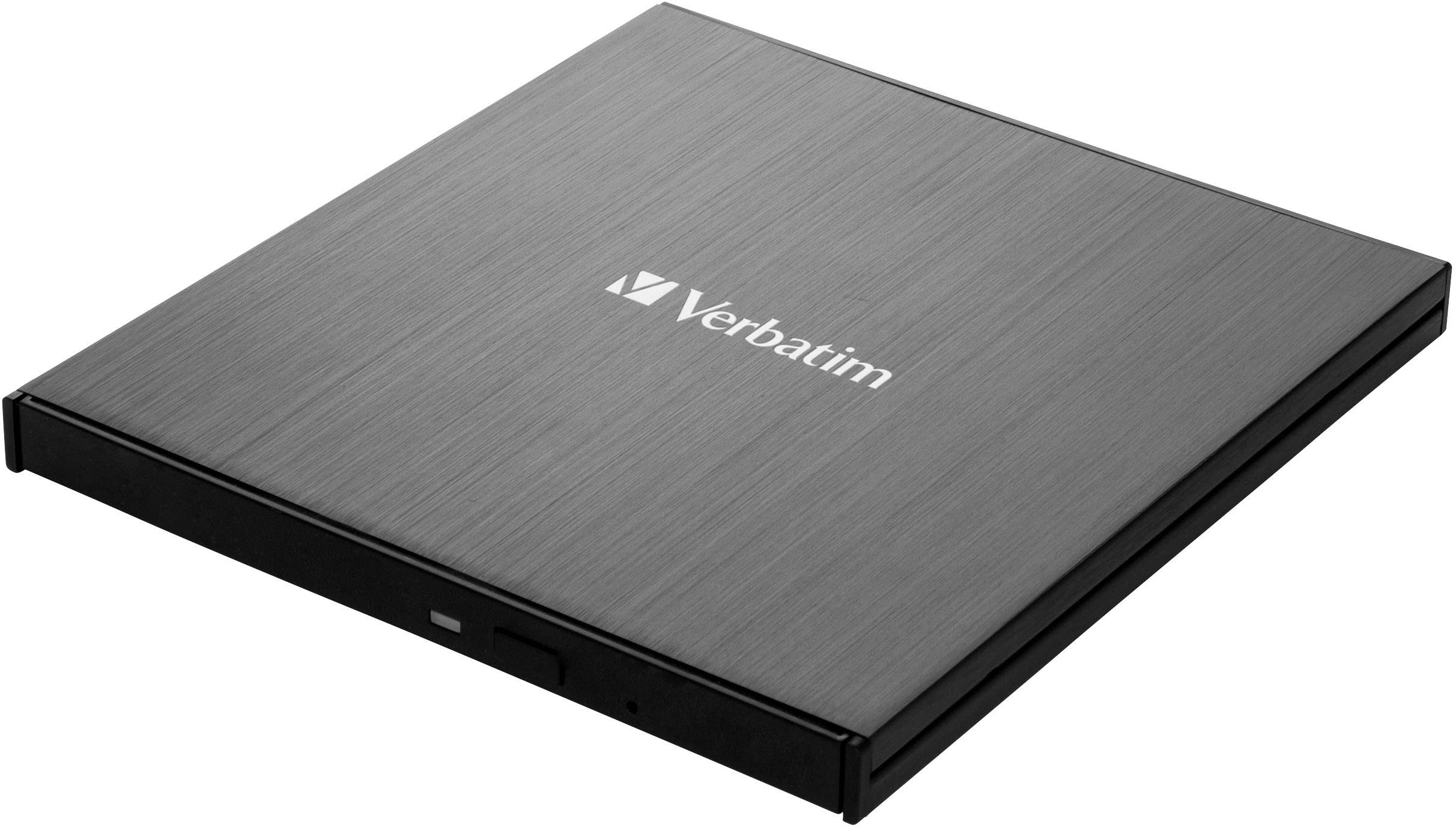 Verbatim External Slimline Blu-ray Brenner Extern Retail Schwarz