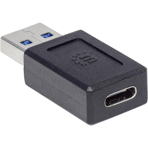Manhattan USB 3.2 Gen 2 (USB 3.1 Gen 2) Adapter [1x USB 3.2 Gen 2 Stecker A​ (USB 3.1) - 1x USB-C® Buchse]
