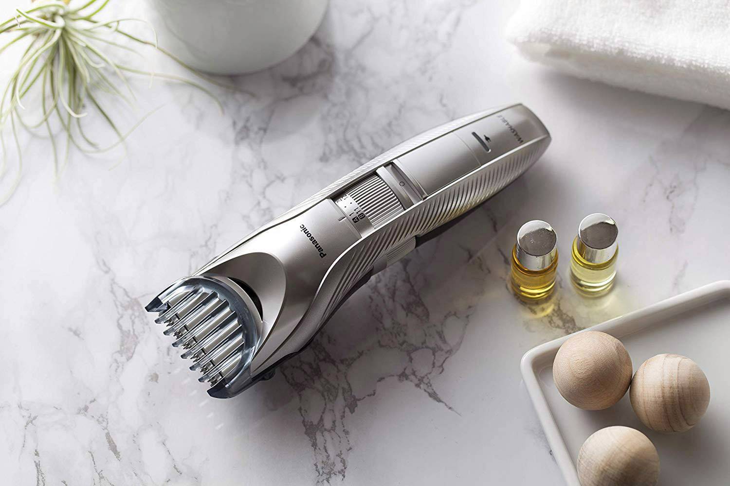 Panasonic Haarschneider abwaschbar Silber