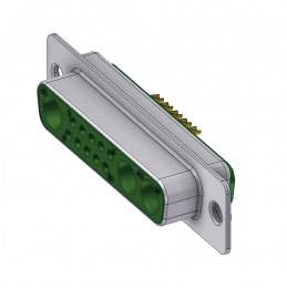 Deltron Connectors DTS 13W3 SZ D-SUB Hybrid 180° Polzahl: 13 1St.