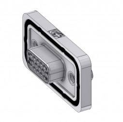 Deltron Connectors HD-DWM15SZ/2M85UN D-SUB Buchse 180 ° Polzahl: 15 Lötkelch 1 St.