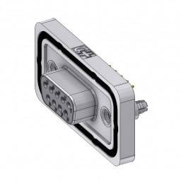 Deltron Connectors DTSWM09SY/2M86UN D-SUB Buchse 180° Polzahl: 9 Löten, Pins 1St.