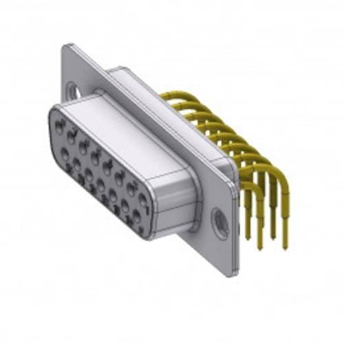 DT 15 SYC/2 D-SUB Buchse 90° Polzahl: 15 Löten, Pins 1St.