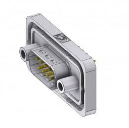 Deltron Connectors DTSWM09PY/2M95UN D-SUB Stecker 180° Polzahl: 9 Löten, Pins 1St.