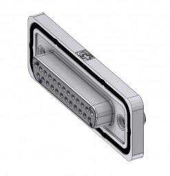 Deltron Connectors DTSWM25SZ/2M85UN D-SUB Buchse 180 ° Polzahl: 25 Lötkelch 1 St.