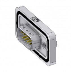 Deltron Connectors DTSWM09PZ/2M85UN D-SUB Stecker 180 ° Polzahl: 9 Löten, Pins 1 St.