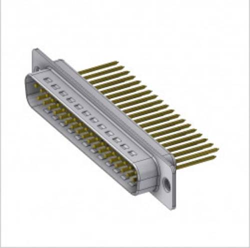 DTS37 PW3/2 D-SUB Stecker 180° Polzahl: 37 Löten, Wire-Wrap 1St.