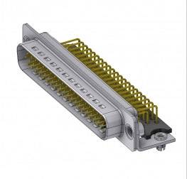 Deltron Connectors HD-D 62 PYC2 M47H UN D-SUB Stecker 90 ° Polzahl: 62 Löten, Pins 1 St.