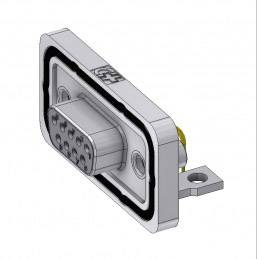 Deltron Connectors DTSWM09SYC/2M46UN D-SUB Buchse 90 ° Polzahl: 9 Löten, Pins 1 St.