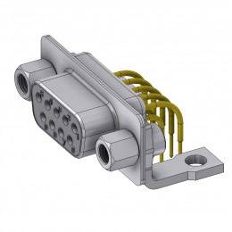 Deltron Connectors DTS09SYC/2M46UNB5 D-SUB Buchse 90° Polzahl: 9 Löten, Pins 1St.
