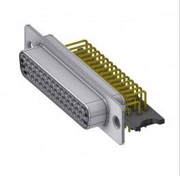 Deltron Connectors HD-D44 SYC/2 D-SUB Buchse 180° Polzahl: 44 Löten, Pins 1St.