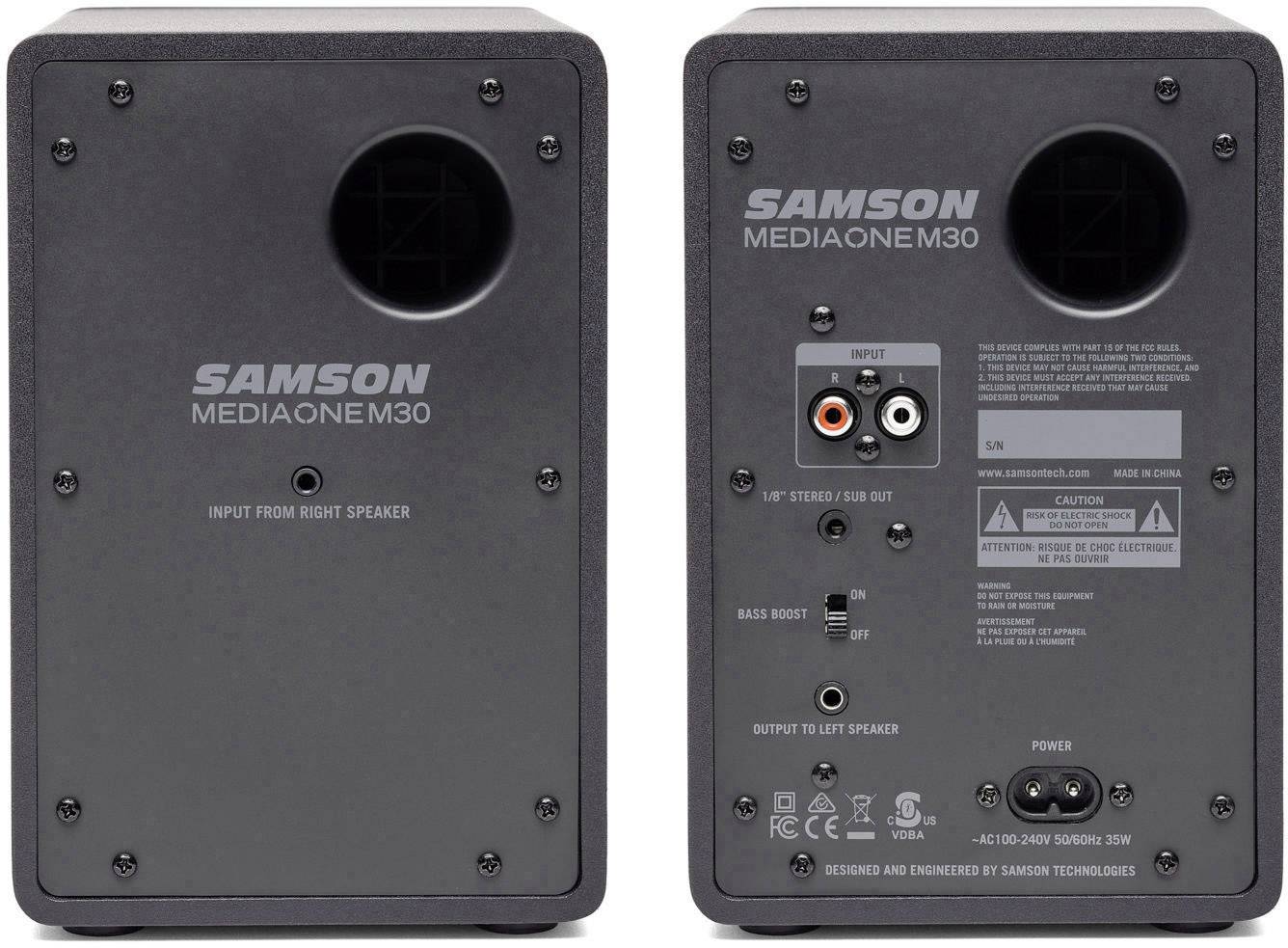Samson Media One M30 Aktiver Monitor-Lautsprecher 7.6cm 3 Zoll 20W 1 Paar