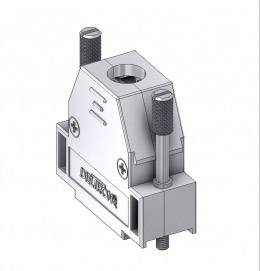 Deltron Connectors DHM 15 UN4 D-SUB Gehäuse Polzahl: 15 Kunststoff, metallisiert 180 ° Metall 1 St.