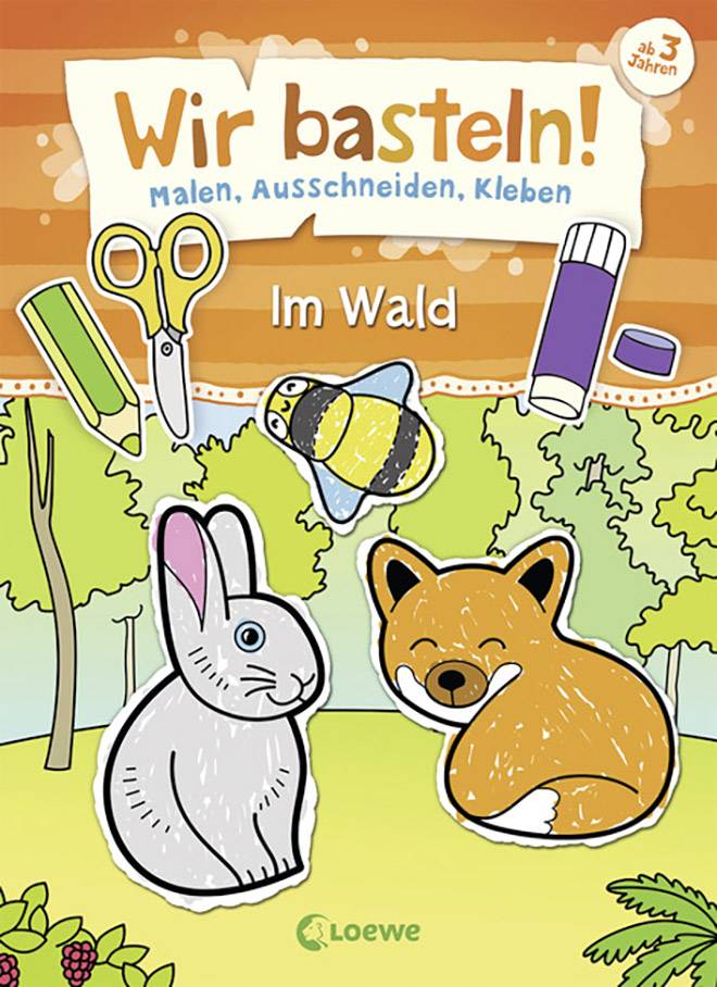 Vedes Wir basteln! - Malen, Ausschneiden, Kleben - Im Wald 74320311 1St.