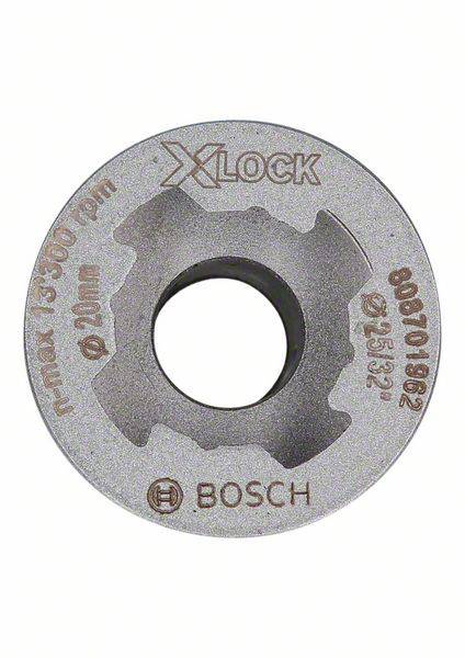 Metallschleifscheibe mit 'X-LOCK'-Aufschrift von Bosch. Maximal 13.300 U/min, Durchmesser 115 mm, Dicke 2 mm.