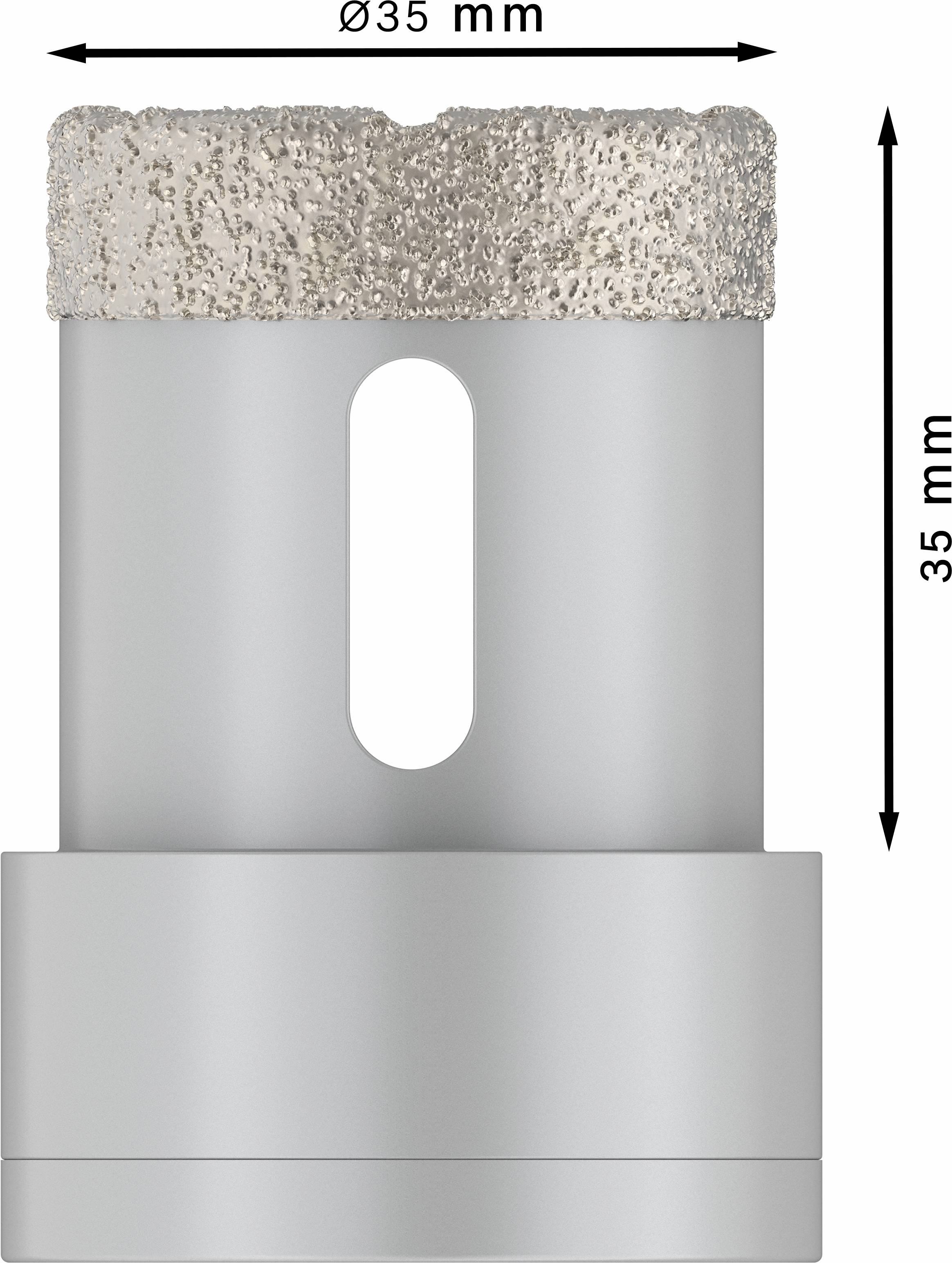 35 mm Krone-Bohrer mit Diamantbeschichtung und Griffdesign