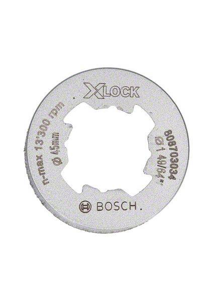 Bosch X-Lock Trennscheibe für Winkelschleifer, max. 13.300 U/min, 125 mm Durchmesser, für Metallbearbeitung geeignet.