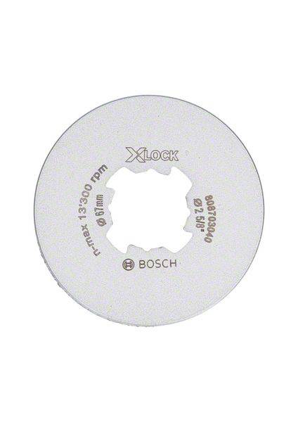 Schleifscheibe mit 'X-LOCK' und 'BOSCH'-Logo, Maße und Spezifikationen aufgedruckt. Hauptsächlich für Trenn- und Schleifarbeiten verwendet.