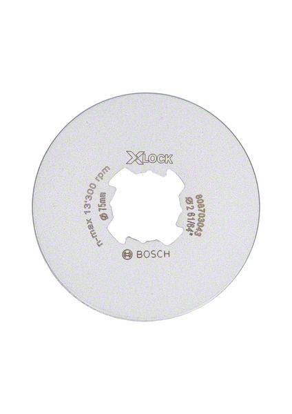 Rundes Schleifblatt mit 'X-LOCK' Logo in der Mitte, geeignet für Winkelschleifer. Maximale Drehzahl 13.300 U/min, Durchmesser 115 mm.