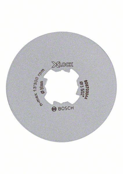 Schleifscheibe mit 'X-Lock' System von Bosch, silber, Max. 13.300 U/min, Durchmesser 80 mm, geeignet für Hochgeschwindigkeitsschleifer.