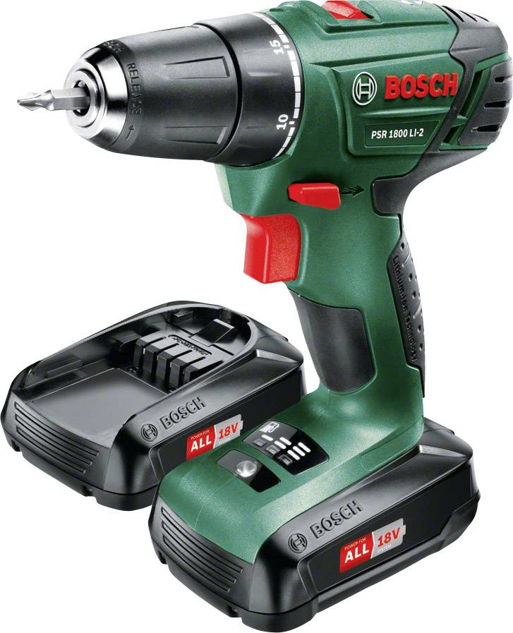 Bosch Home and Garden Akku-Bohrschrauber 18 V 1.5 Ah Li-Ion inkl. 2. Akku, inkl. Workbox