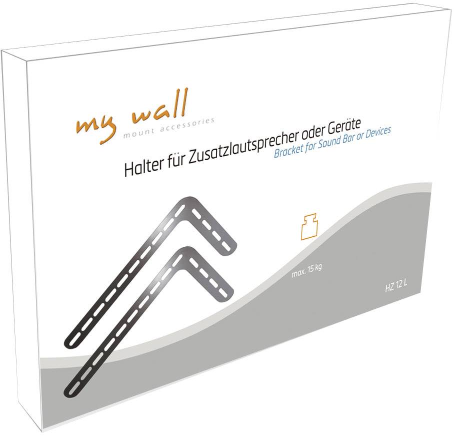 My Wall HZ12L Lautsprecher-Wandhalterung Starr Schwarz 2St.