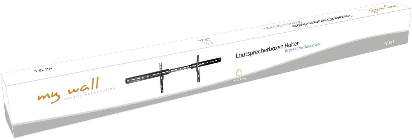 My Wall HZ13L Lautsprecher-Wandhalterung Starr, Ausziehbar Schwarz 1 St.