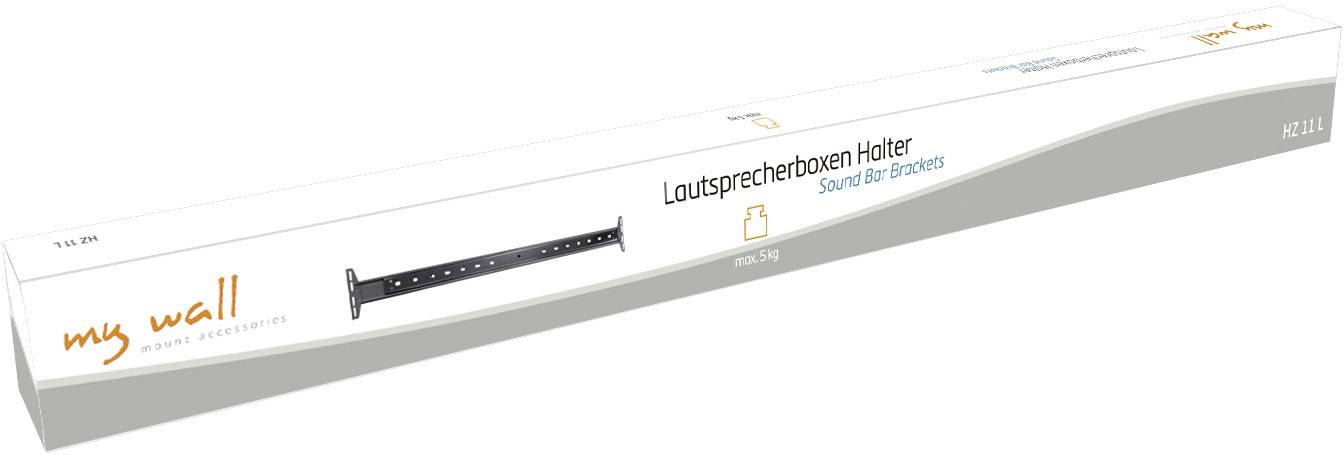 My Wall HZ11L Lautsprecher-Wandhalterung Starr, Ausziehbar Schwarz 1St.