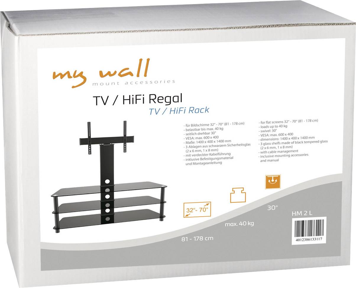 My Wall HM2L TV-Standfuß 81,3 cm (32") - 177,8 cm (70") Bodenständer, Neigbar, Stand, Starr