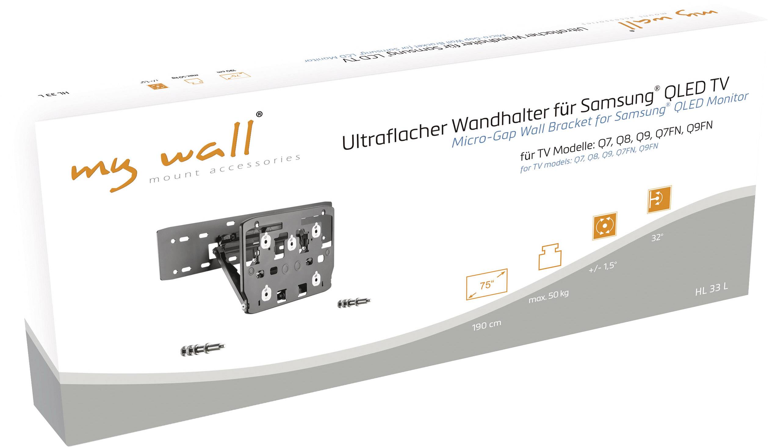 My Wall HL33L TV-Wandhalterung Neigbar, Schwenkbar, Variabler Wandabstand Neigbar+Schwenkbar, Rotierbar