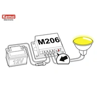 Kemo M206 Blinklicht Bausatz Ausführung (Bausatz/Baustein): Fertiggerät 9 V/DC, 48 V/DC Kemo M206 Blinklicht Bausatz Ausführung (Bausatz/Baustein): Fertiggerät 9 V/DC, 48 V/DC