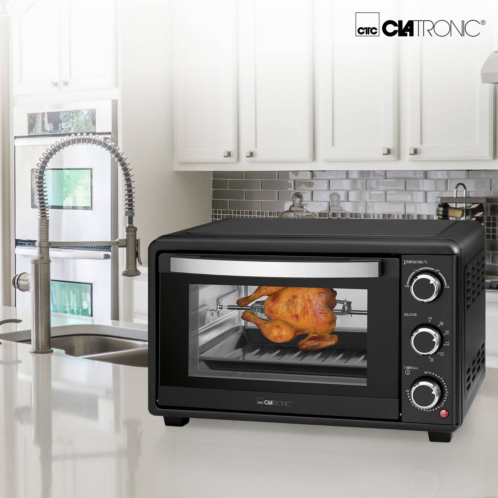 Clatronic MBG 3727 Minibackofen Heißluft-Funktion 25 l